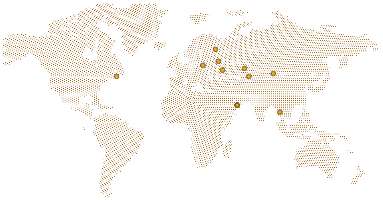 Карта мира - Spicy Code работает с клиентами по всему миру